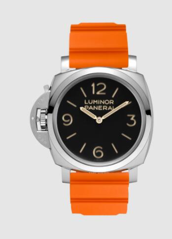 Panerai Luminor Left-Handed 47mm Replica Watch PAM00557 CAOUTCHOUC ORANGE